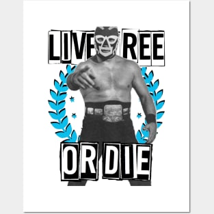 Lucho Libre Patriot Freedom Posters and Art